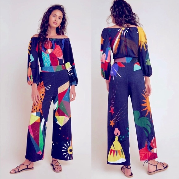 Anthropologie Farm Rio Frances JumpsuitSize XS Petite